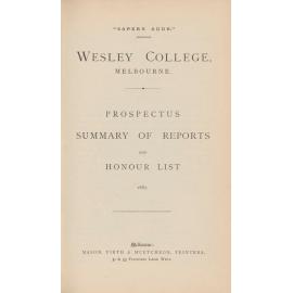 Prospectus 1887