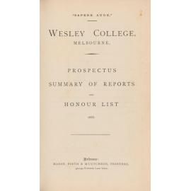 Prospectus 1888