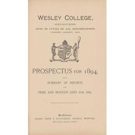 Prospectus 1894