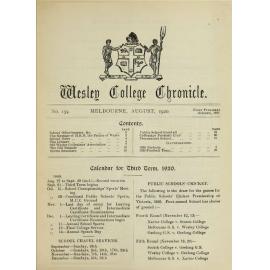 Chronicle 1920 No_159 August