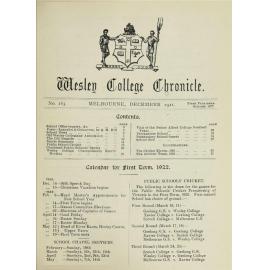 Chronicle 1921 No_163 December