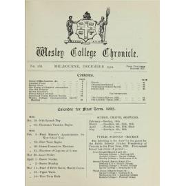 Chronicle 1922 No_166 December