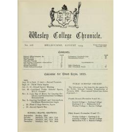 Chronicle 1923 No_168 August