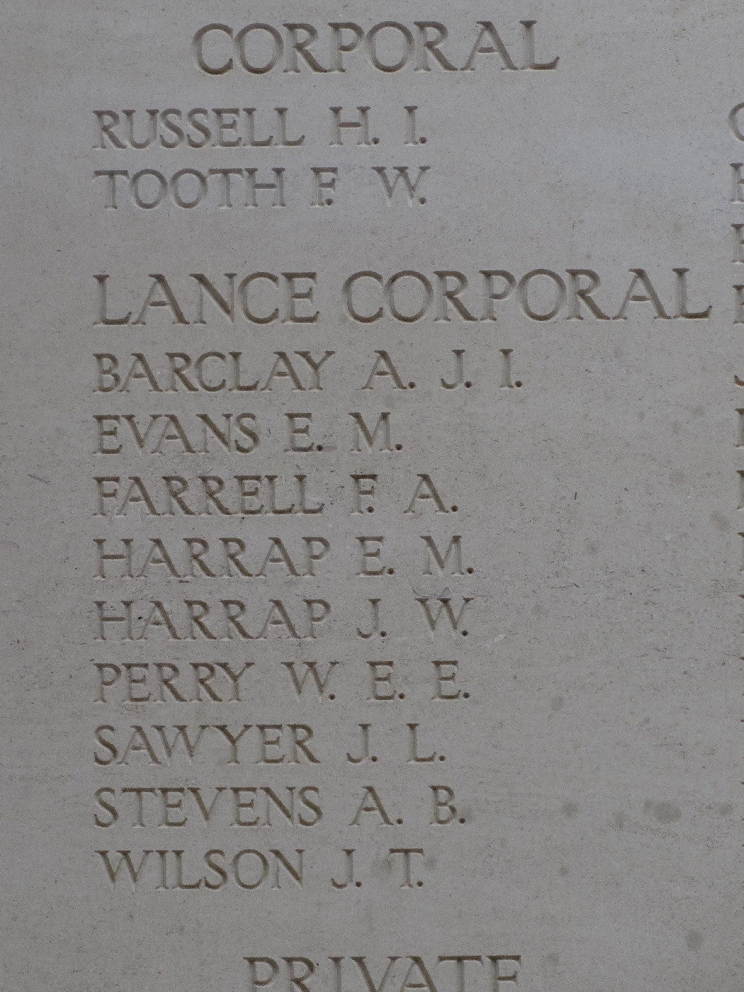 Barclay, Albert John Isaac OW(1912)