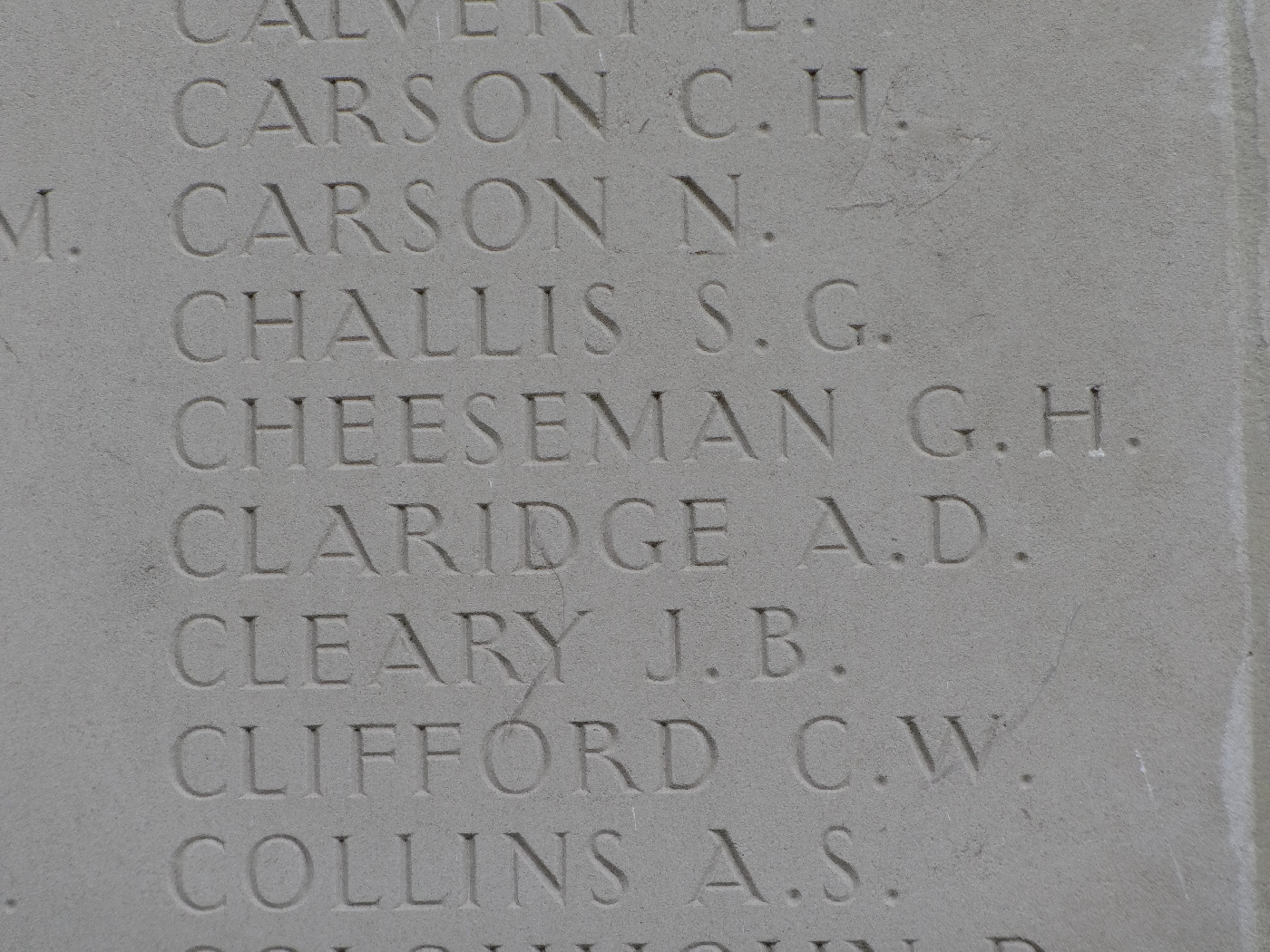 Cheeseman, George Holly OW(1909)