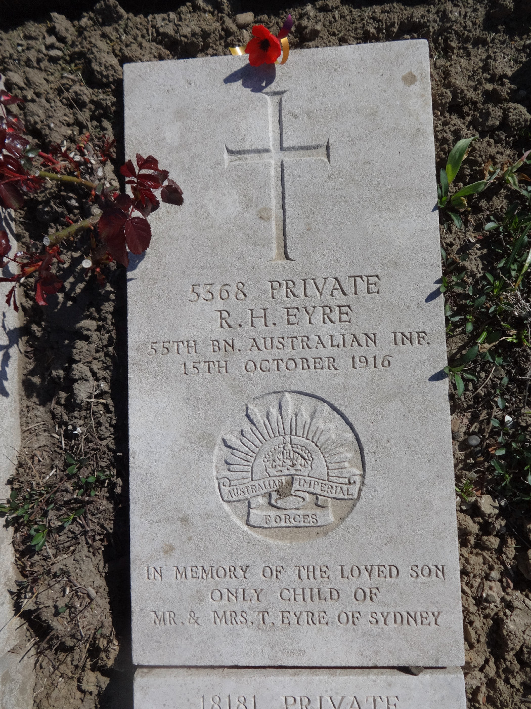 Eyre, Reginald Henry OW(1909)