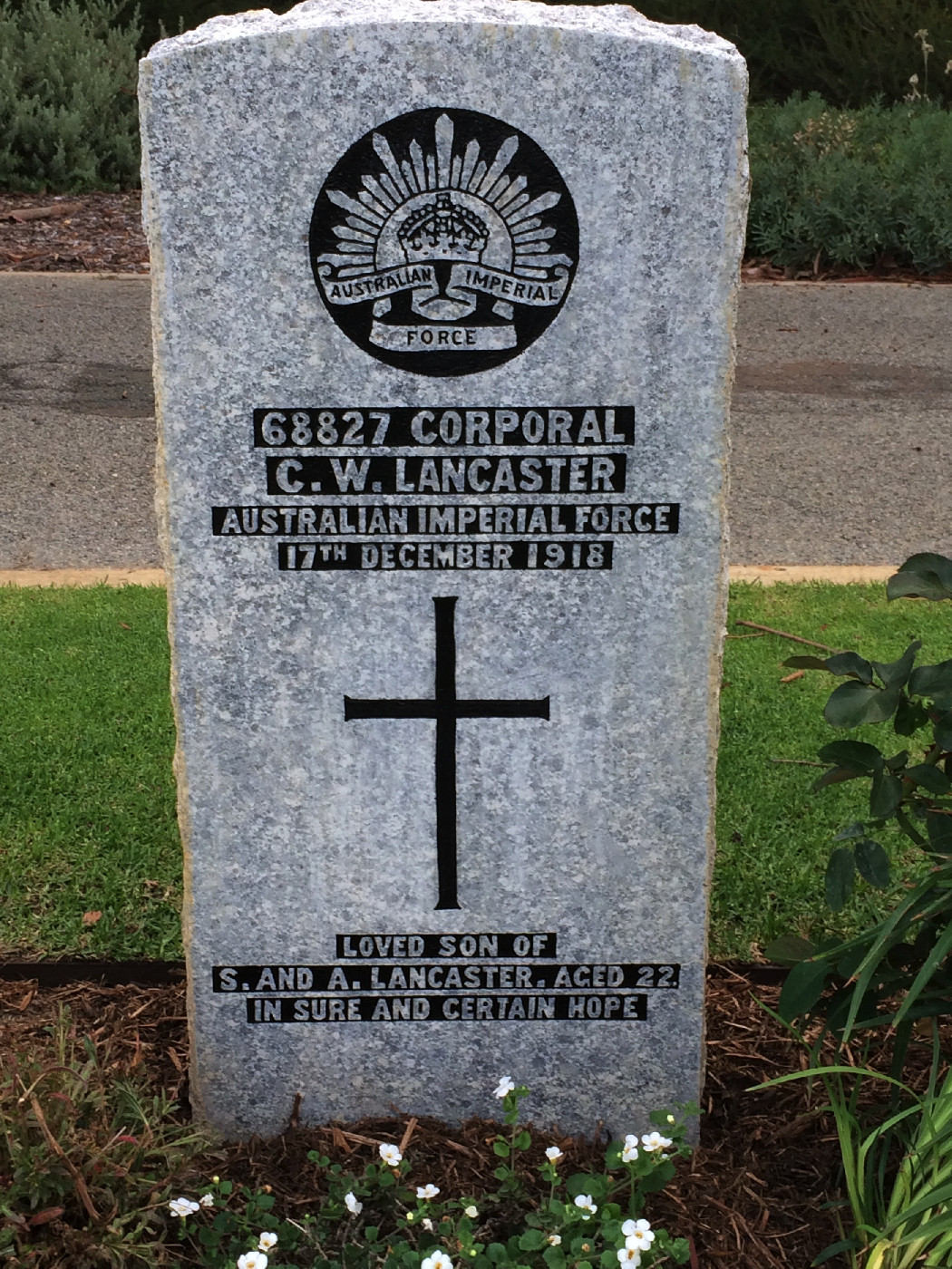 Lancaster, Charles Wesley OW(1913)