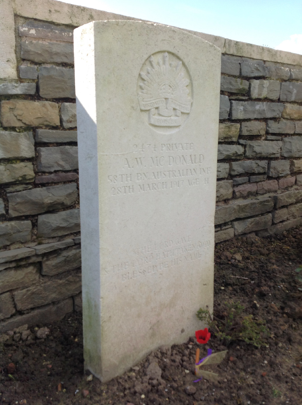 McDonald, Allan Walter OW(1889)