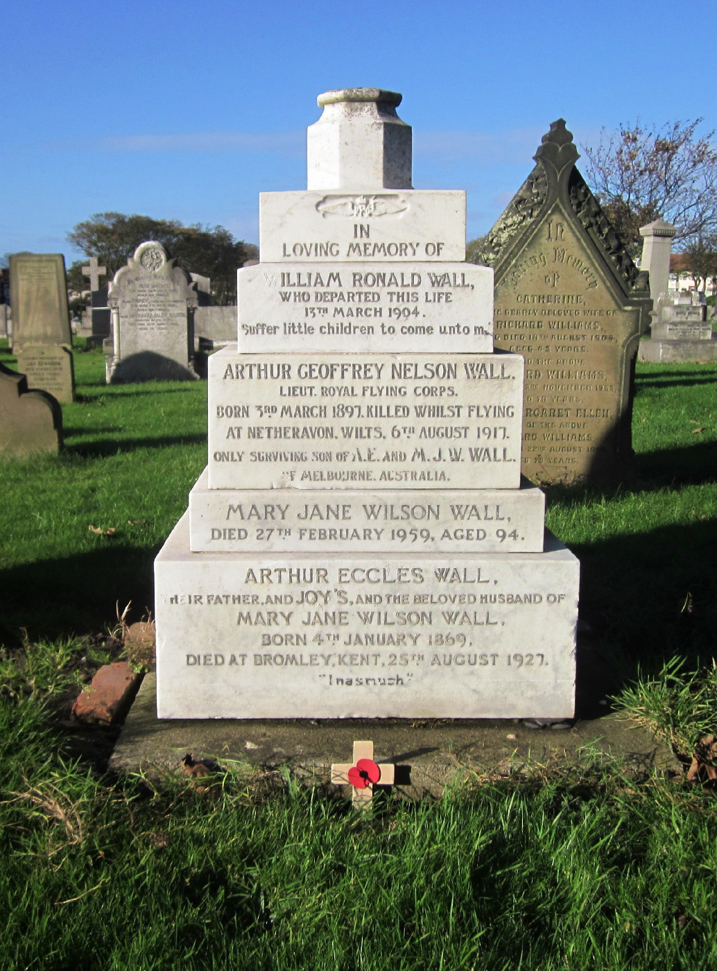 Wall, Arthur Geoffrey Nelson OW(1907)