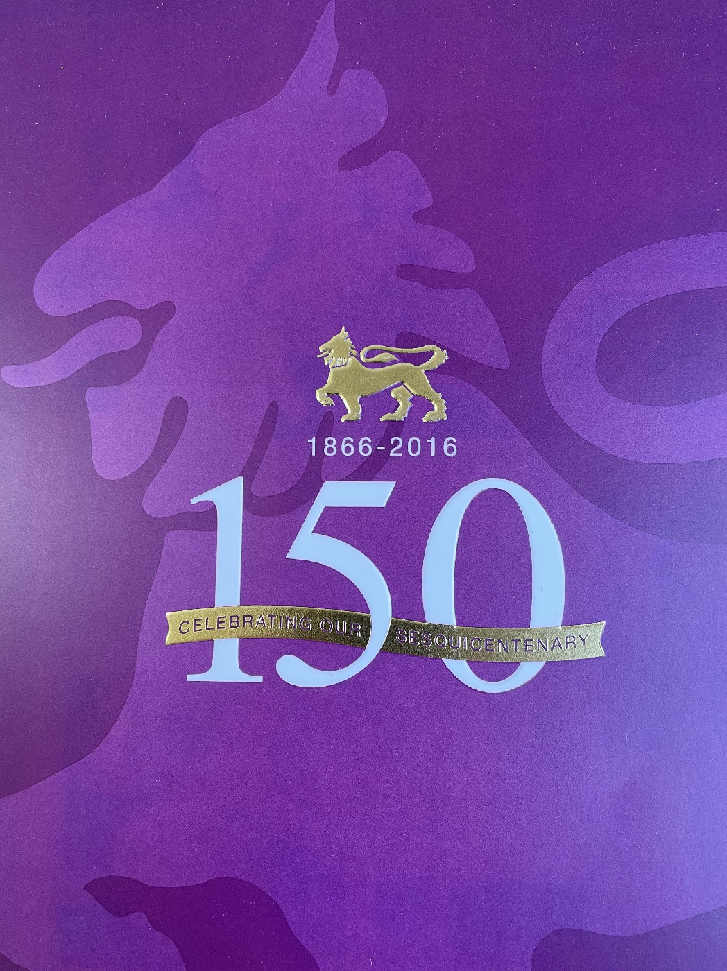 Sesquicentenary year 2016 cover of The Chronicle